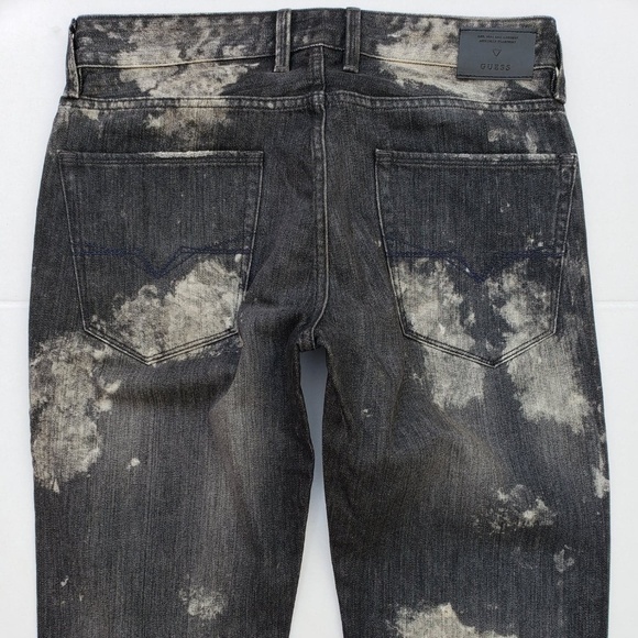 New Men's GUESS Slim Straight Jeans sz 32 - Picture 6 of 7